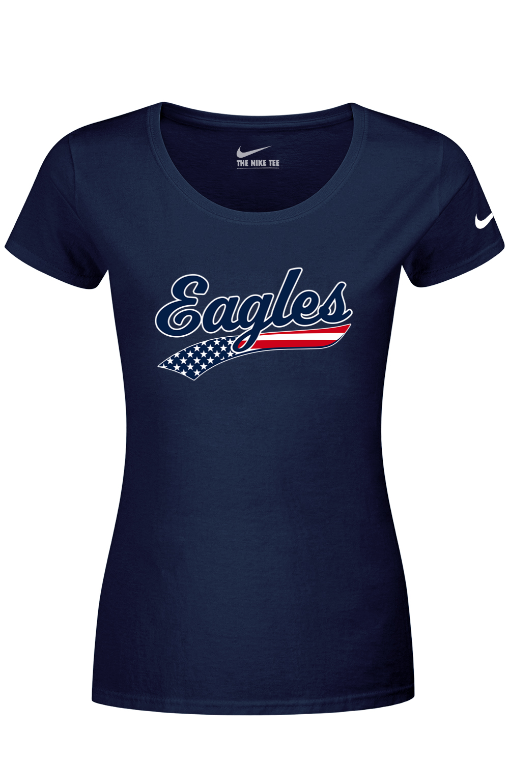 Watervliet Eagles Baseball DTF Nike Ladies Dri-FIT Cotton/Poly Scoop Neck Tee