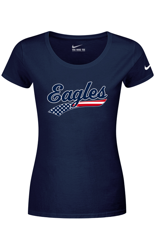 Watervliet Eagles Baseball DTF Nike Ladies Dri-FIT Cotton/Poly Scoop Neck Tee