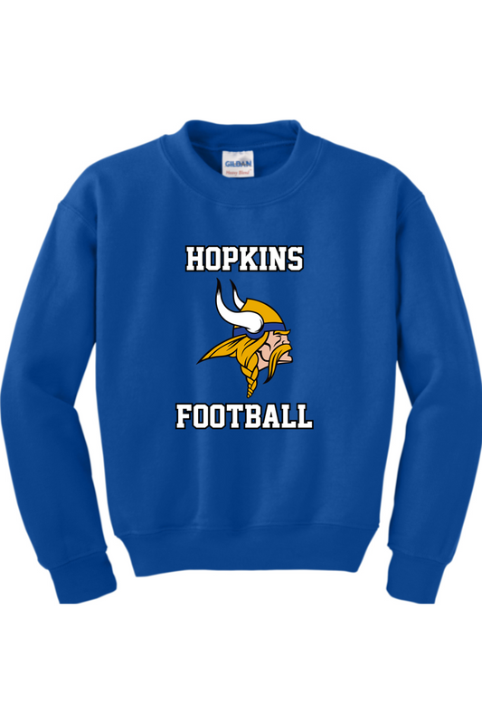 Hopkins Football DTF Youth Heavy Blend Crewneck Sweatshirt