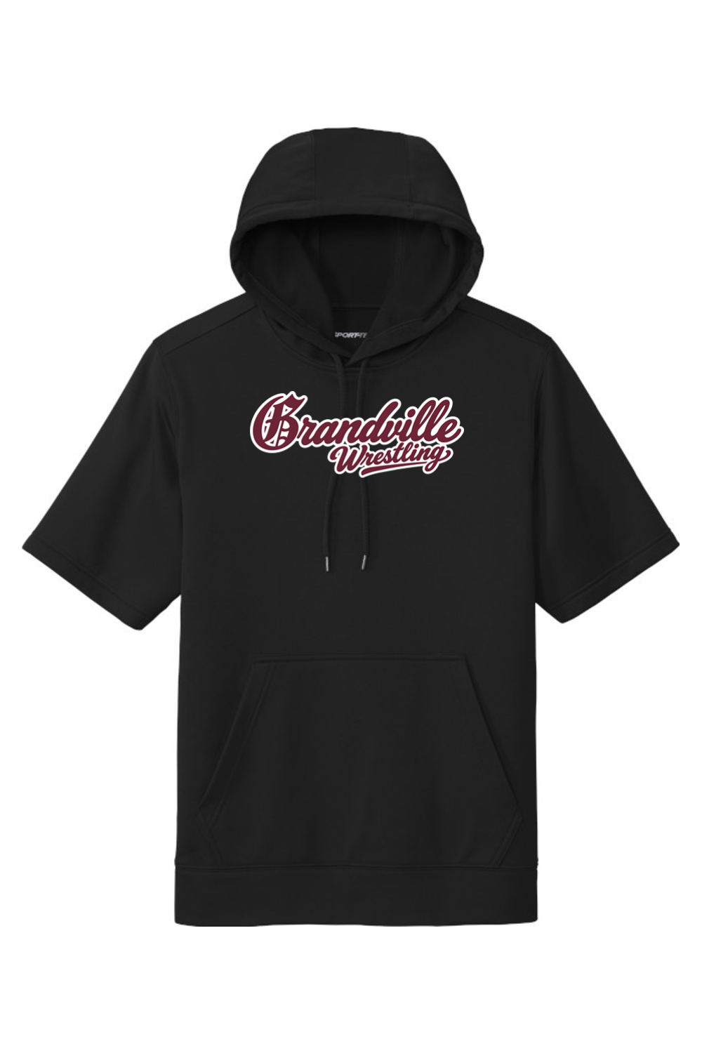 Grandville Wrestling DTF Sport-Wick Fleece Short Sleeve Hooded Pullover