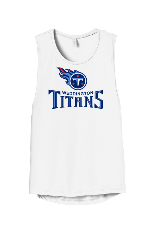Weddington Titans Football DTF Women's Flowy Muscle Tank