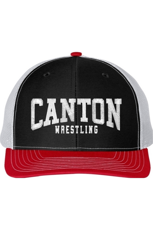 Canton Wrestling Embroidered Snapback Trucker Cap