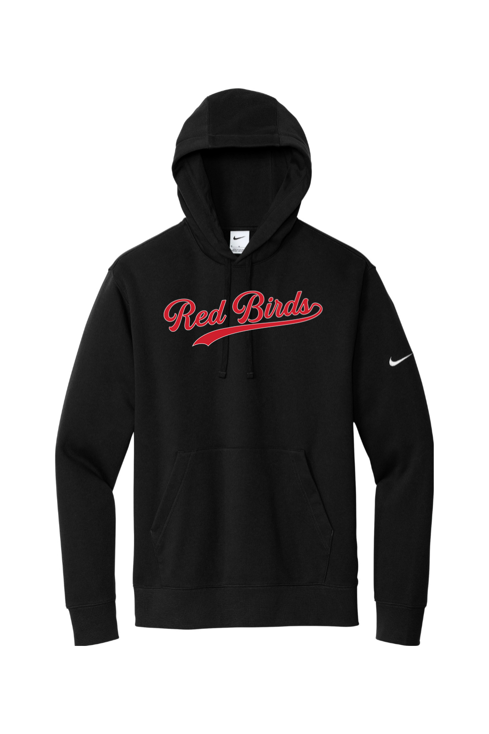 Marion Redbirds Baseball DTF Nike Club Fleece Sleeve Swoosh Pullover Hoodie