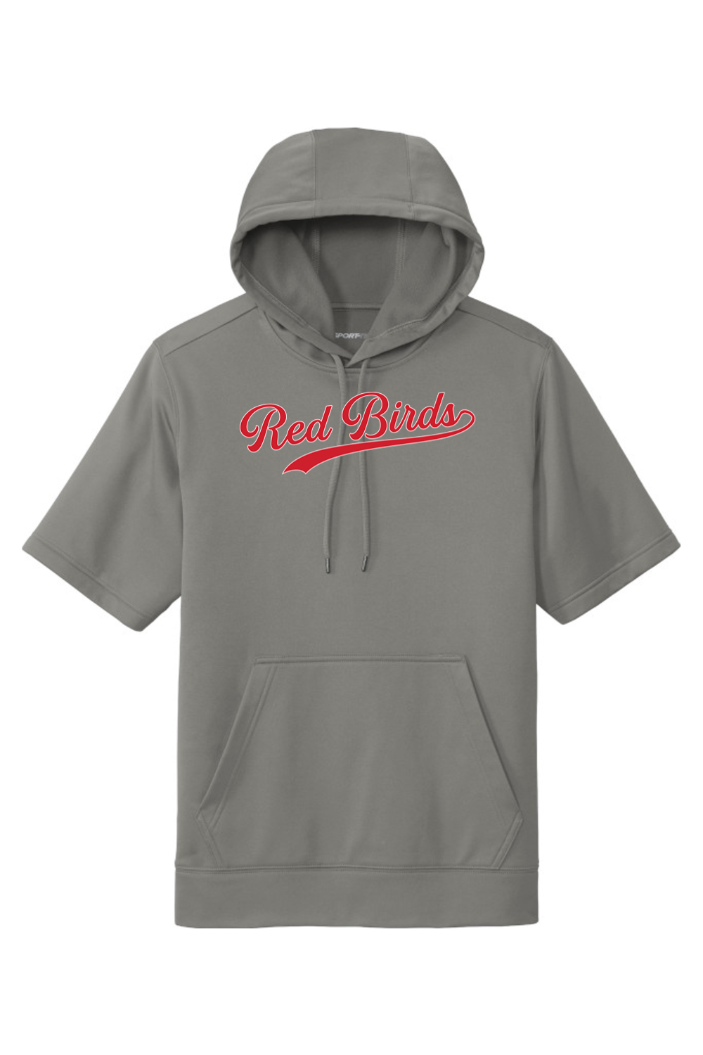 Marion Redbirds Baseball DTF Fleece Short Sleeve Hooded Pullover