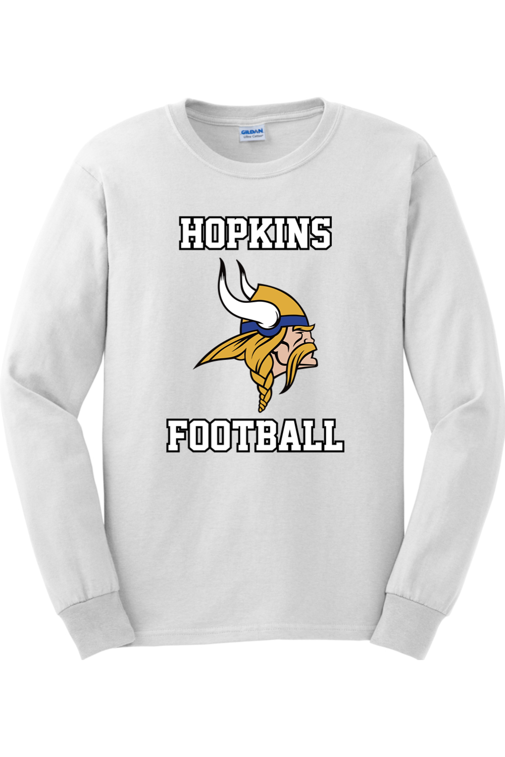Hopkins High School Football DTF Ultra Cotton Long Sleeve T-Shirt