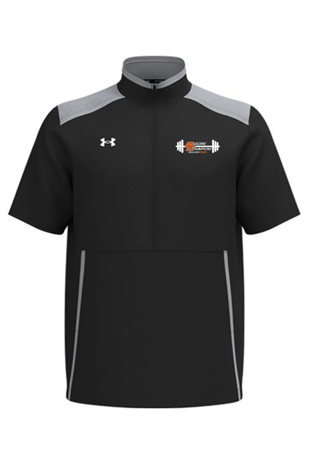 Bulldog Power DTF Under Armour Men's Motivate 3.0 Short Sleeve Half-Zip