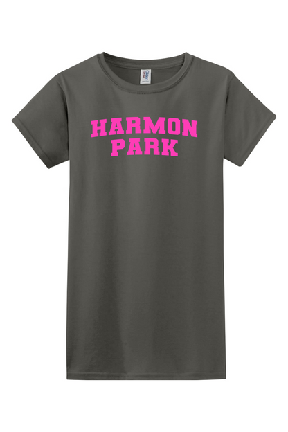 Harmon Park Softstyle Ladies' T-Shirt Shoulder Logo