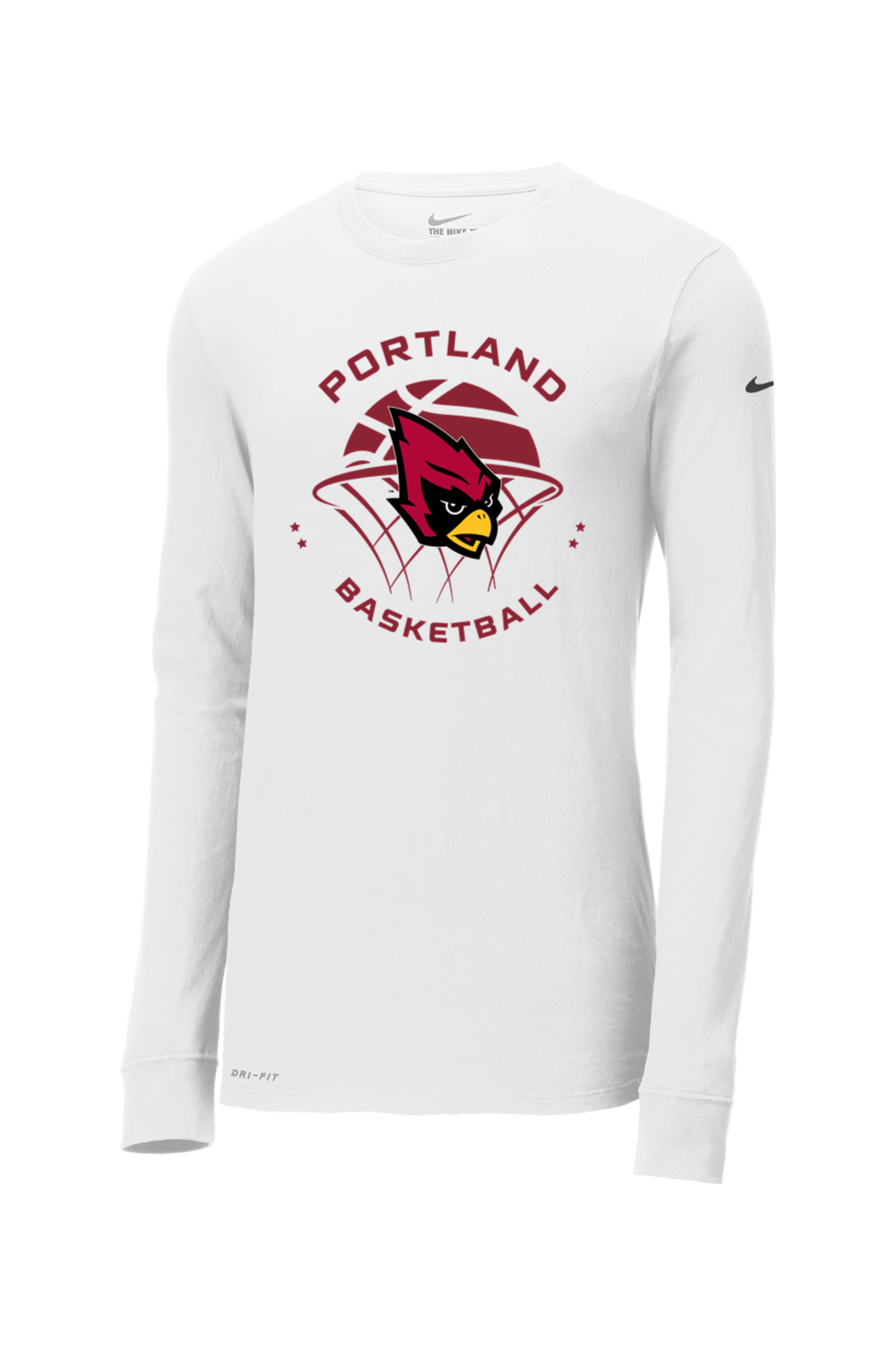 Portland Raider Basketball Nike Dri-FIT Cotton/Poly Long Sleeve Tee
