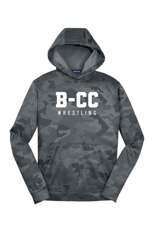 B-CC Wrestling DTF Youth Sport-Wick CamoHex Fleece Hooded Pullover