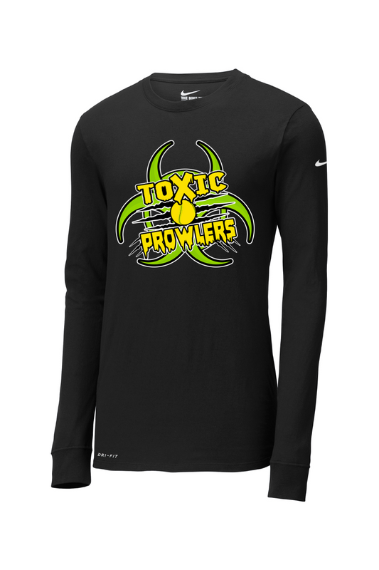 Toxic Prowlers Softball Nike Dri-FIT Cotton/Poly Long Sleeve Tee