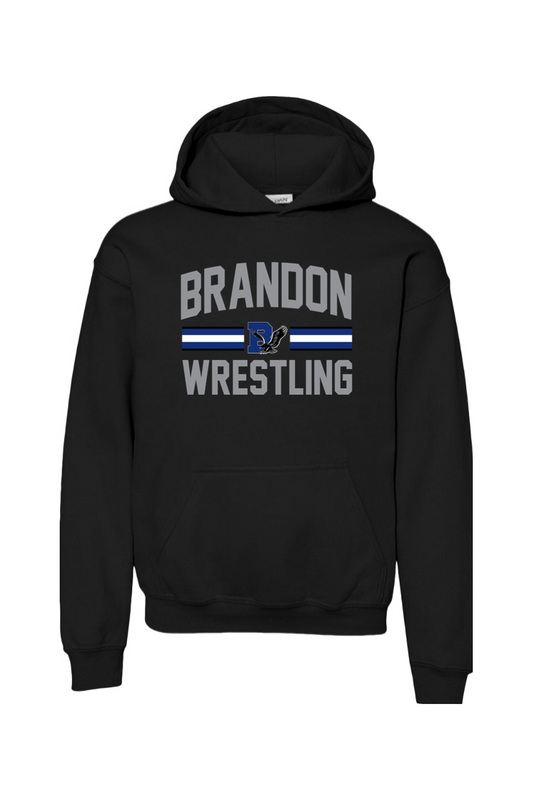 Brandon MS Wrestling DTF Youth Heavy Blend Hooded Sweatshirt