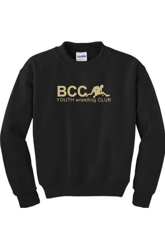 BCC Youth Wrestling YOUTH Heavy Blend Crewneck Sweatshirt