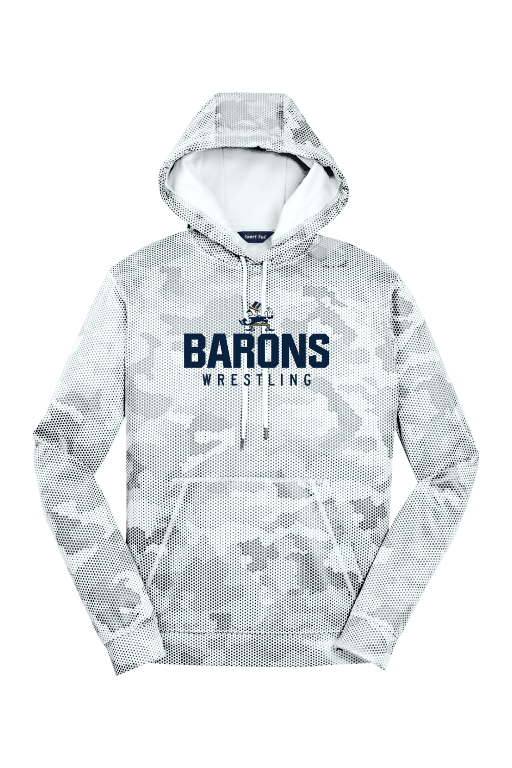 B-CC Wrestling DTF CamoHex Fleece Hooded Pullover
