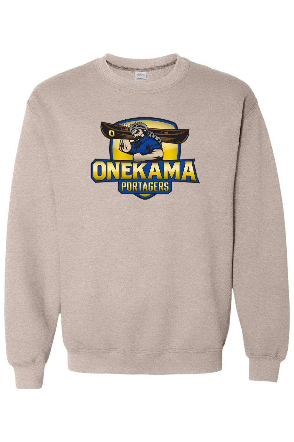 Onekama Portagers Football Heavy Blend Crewneck Sweatshirt