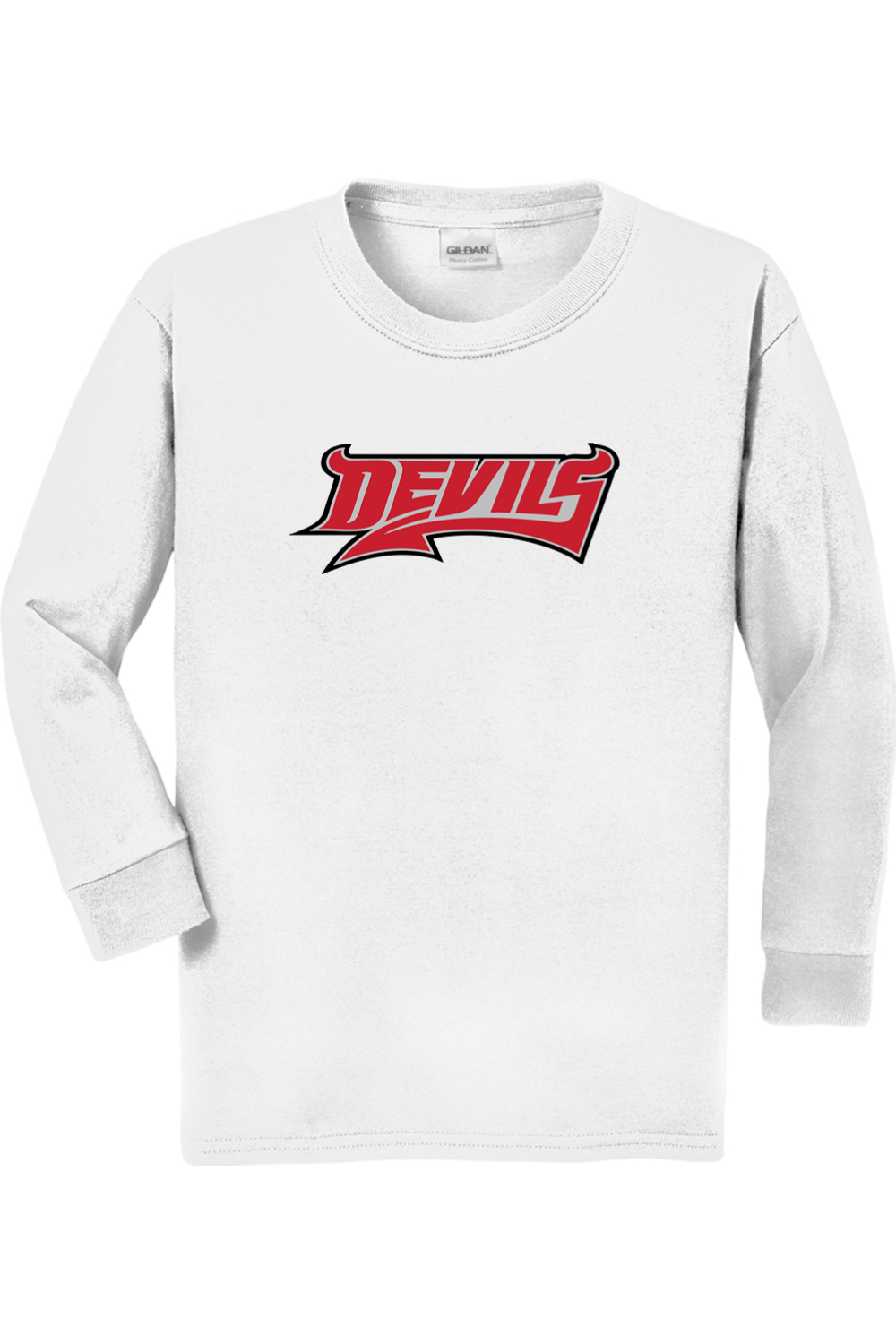 Youth Gildan Heavy Cotton 100% Cotton Long Sleeve T-Shirt