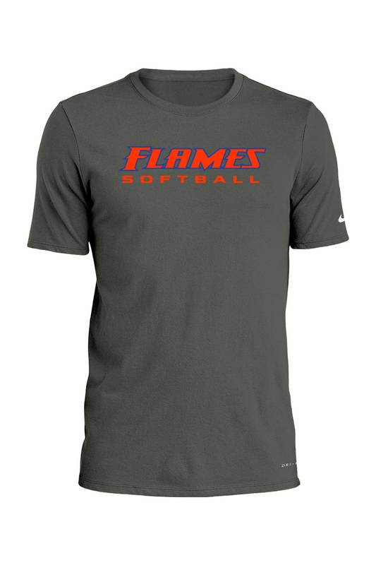 Flames MI Softball DTF Nike Dri-FIT Cotton/Poly Tee