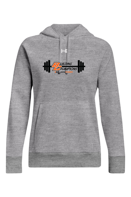 Bulldog Power DTF Under Armour Ladies' Rival Fleece Hooded Sweatshirt