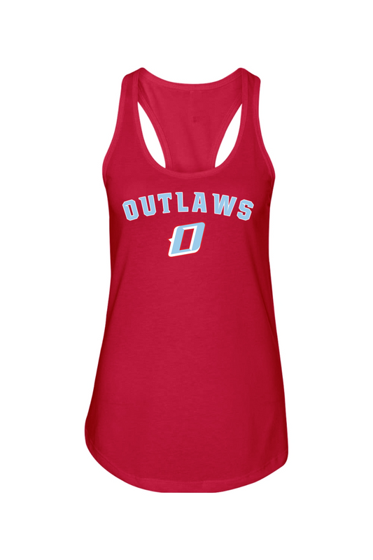 Outlaws Baseball Ladies Racerback Tank