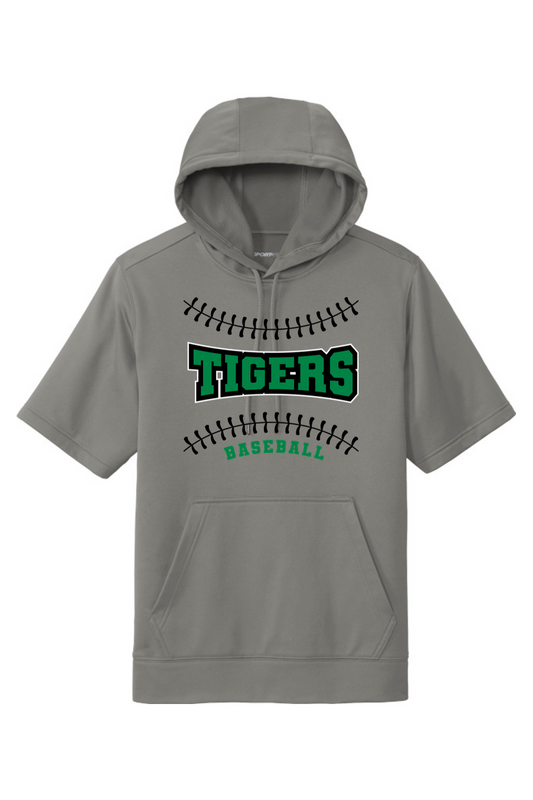 Yorktown Baseball Fleece Short Sleeve Hooded Pullover
