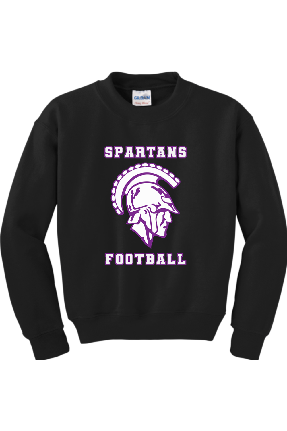 Spartans Football DTF Youth Heavy Blend Crewneck Sweatshirt