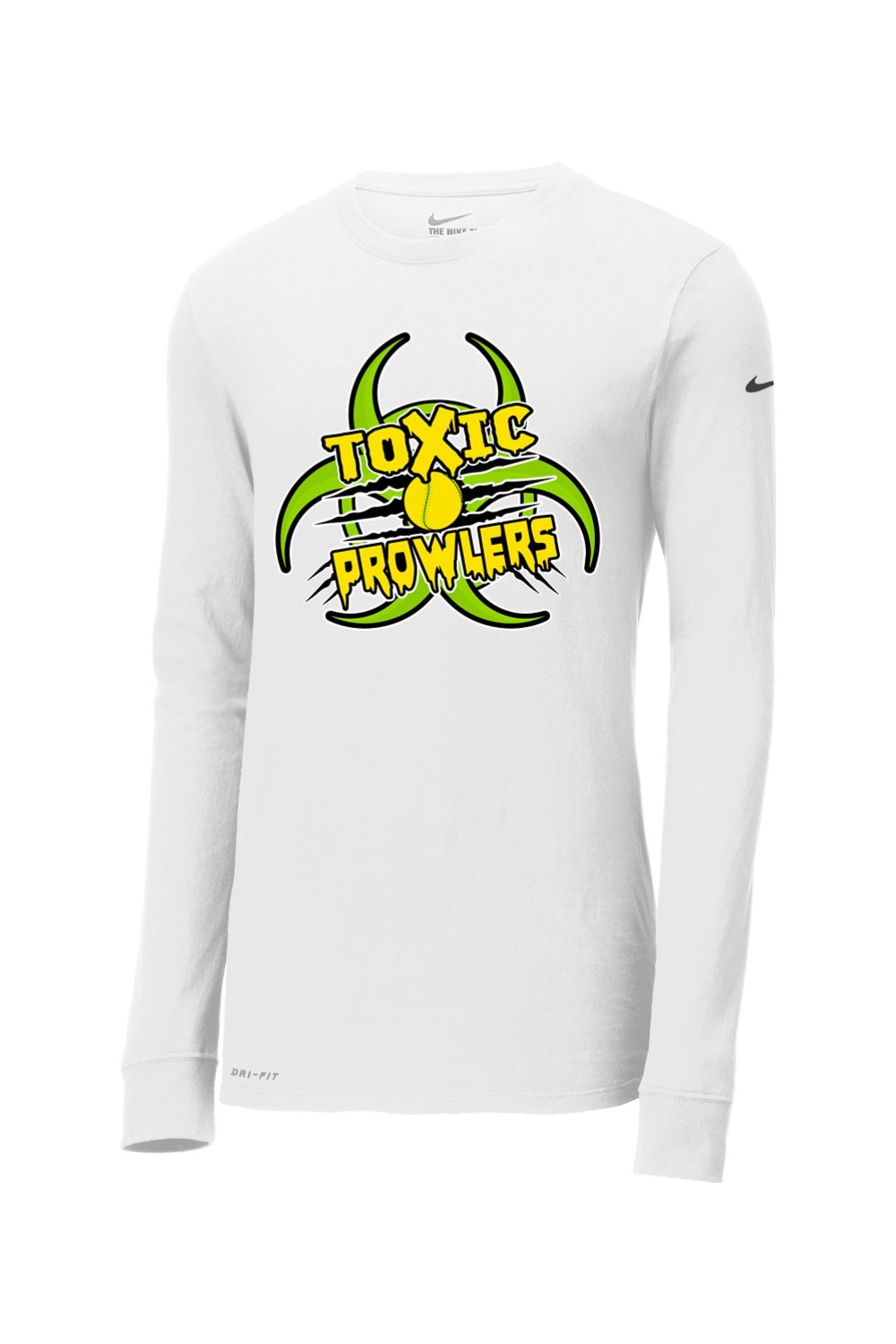 Toxic Prowlers Softball Nike Dri-FIT Cotton/Poly Long Sleeve Tee