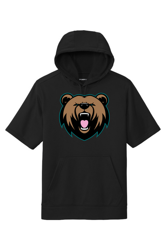 Grizzly's Baseball Fleece Short Sleeve Hooded Pullover