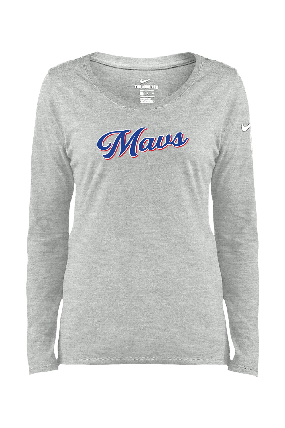 Maverick Manchester Baseball Ladies Core Cotton Long Sleeve Scoop Neck Tee