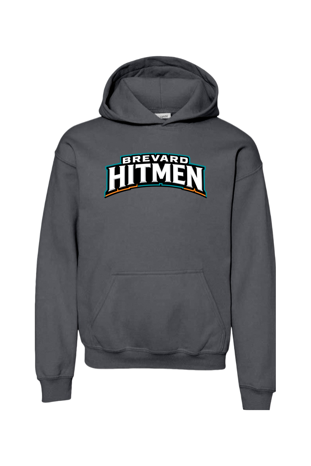 Brevard Hitmen DTF Youth Heavy Blend Hooded Sweatshirt
