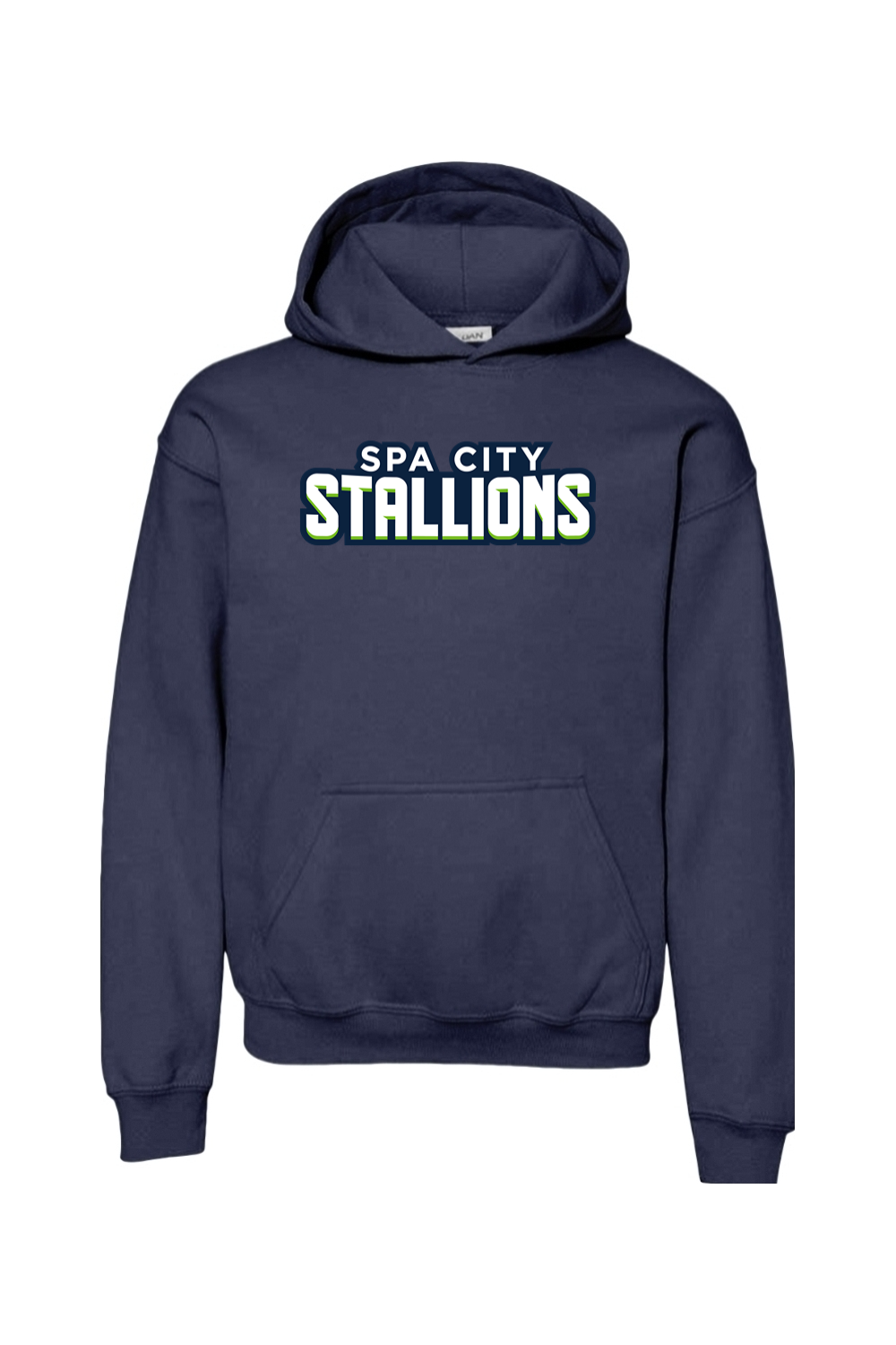 Spa City Stallions DTF Youth Heavy Blend Hooded Sweatshirt