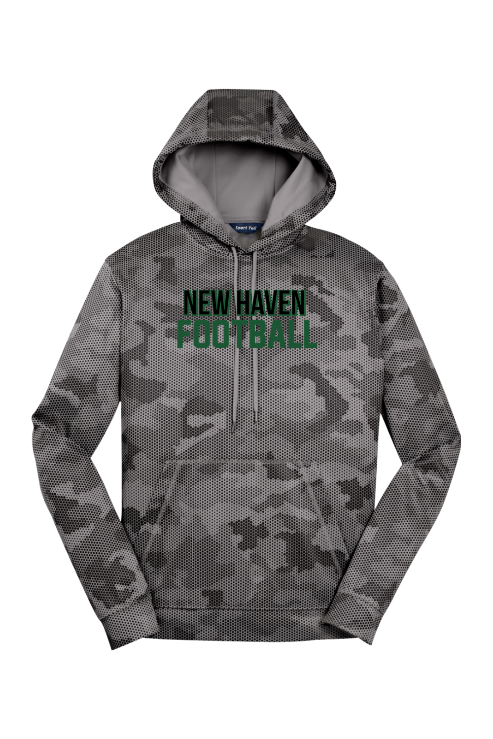 New Haven DTF Sport-Wick CamoHex Fleece Hooded Pullover