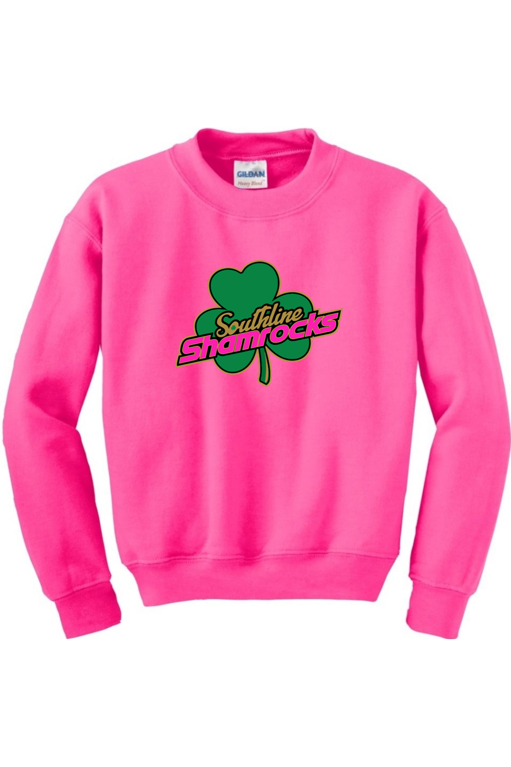 Shamrocks Softball Youth Heavy Blend Crewneck Sweatshirt