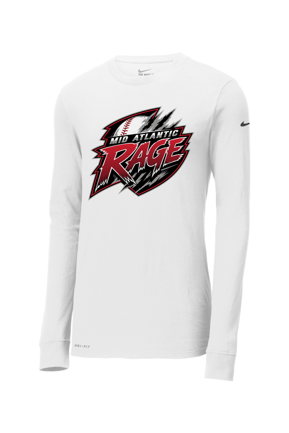 Rage Baseball DTF Nike Dri-FIT Cotton/Poly Long Sleeve Tee