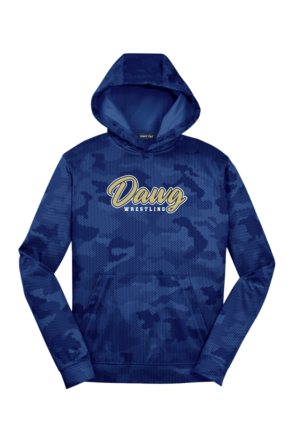 Otsego Middle School Wrestling DTF Youth Sport-Wick CamoHex Fleece Hooded Pullover
