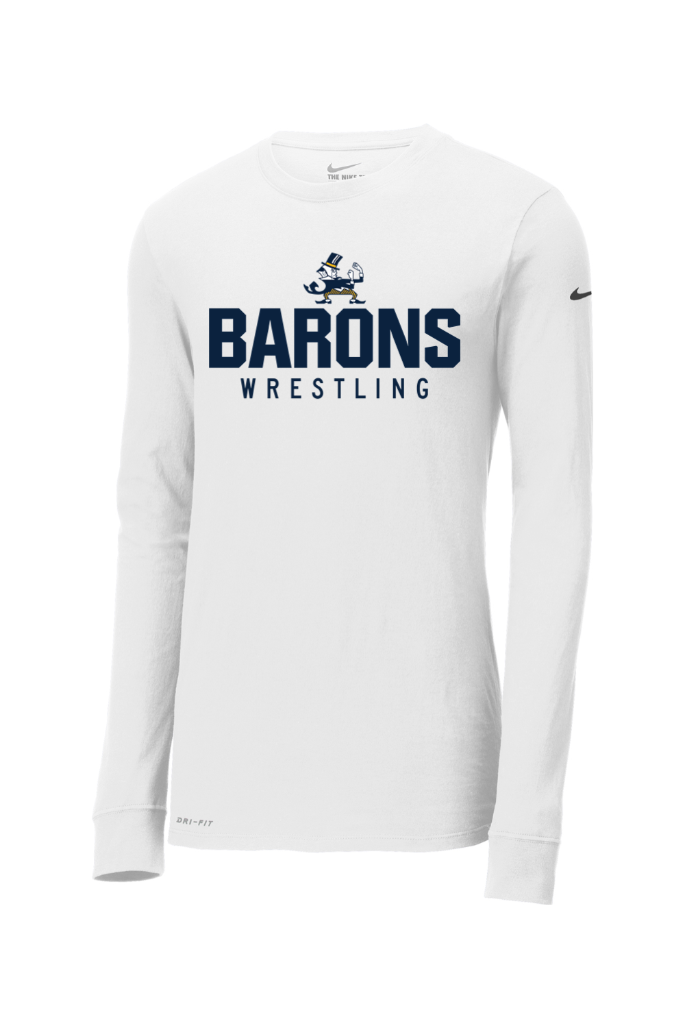 B-CC Wrestling DTF Nike Dri-FIT Cotton/Poly Long Sleeve Tee