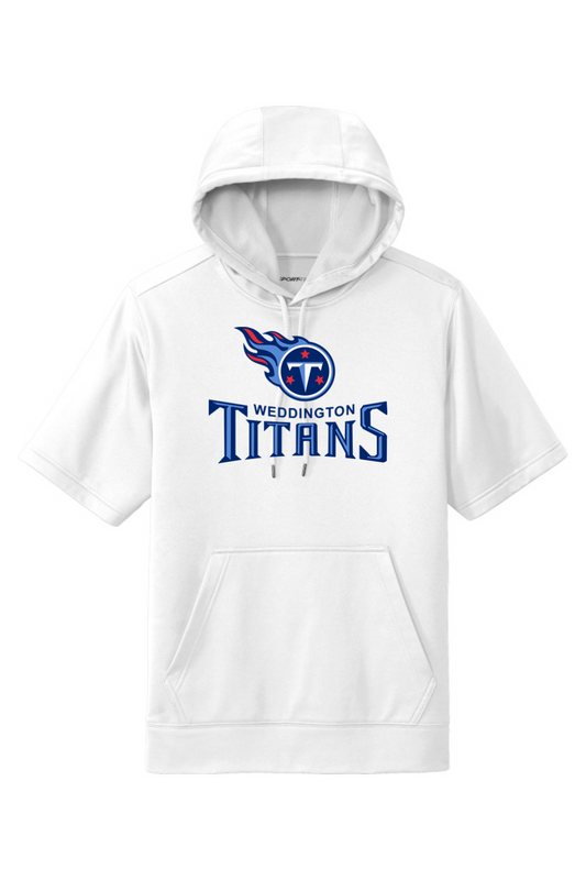 Weddington Titans Football DTF Fleece Short Sleeve Hooded Pullover