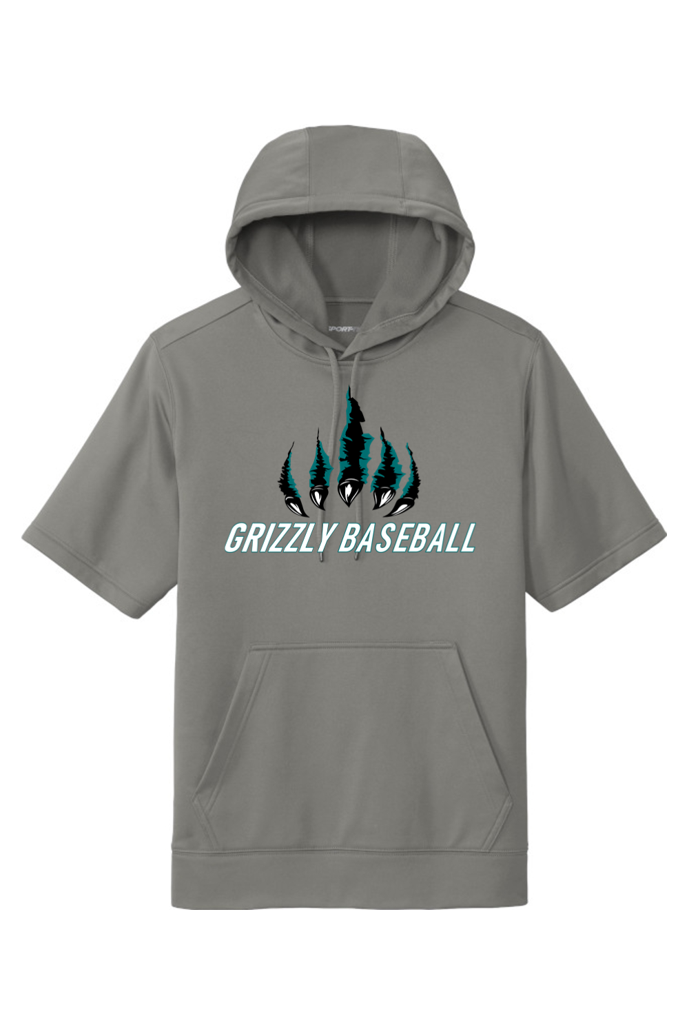 Grizzly's Baseball Fleece Short Sleeve Hooded Pullover