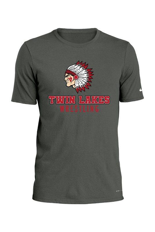 Twin Lakes Wrestling DTF Nike Dri-FIT Cotton/Poly Tee