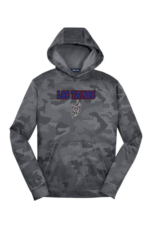 Los Tainos Youth Sport-Wick CamoHex Fleece Hooded Pullover