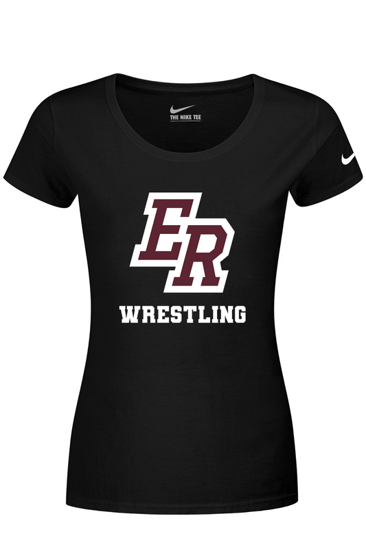 Eaton Rapids Wrestling DTF Nike Ladies Dri-FIT Cotton/Poly Scoop Neck Tee