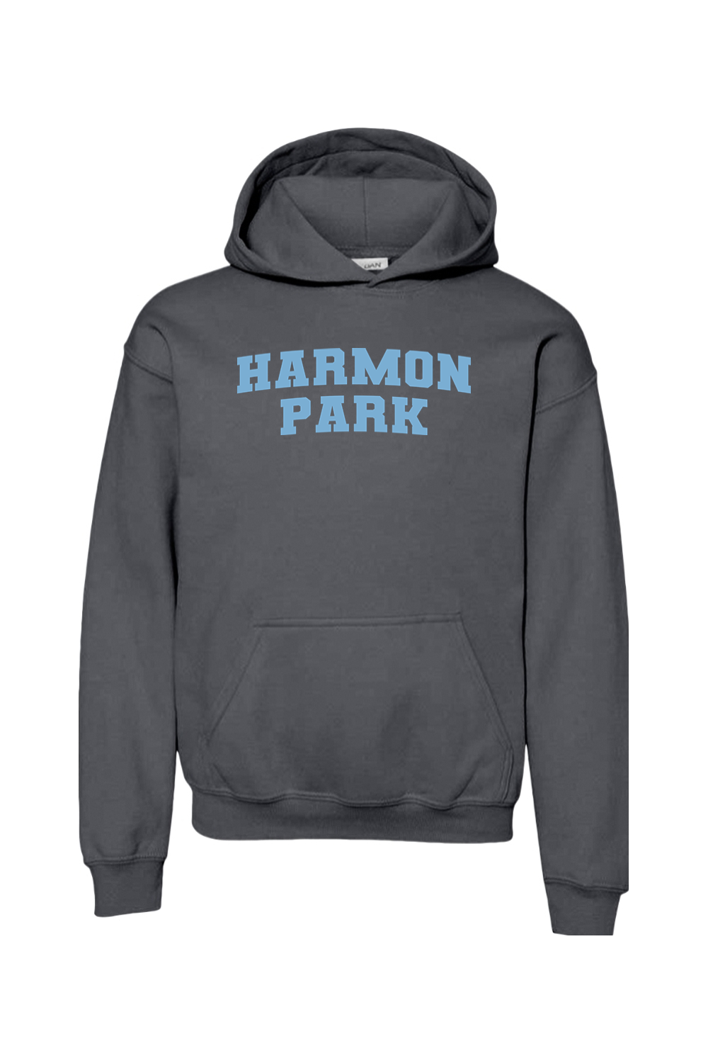 Harmon Park Youth Heavy Blend Hooded Sweatshirt Shoulder Logo