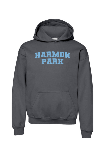 Harmon Park Youth Heavy Blend Hooded Sweatshirt Shoulder Logo