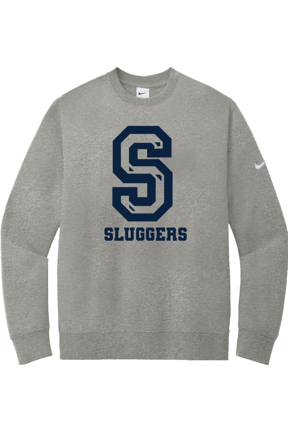 Sluggers Academy DTF Nike Club Fleece Sleeve Swoosh Crew