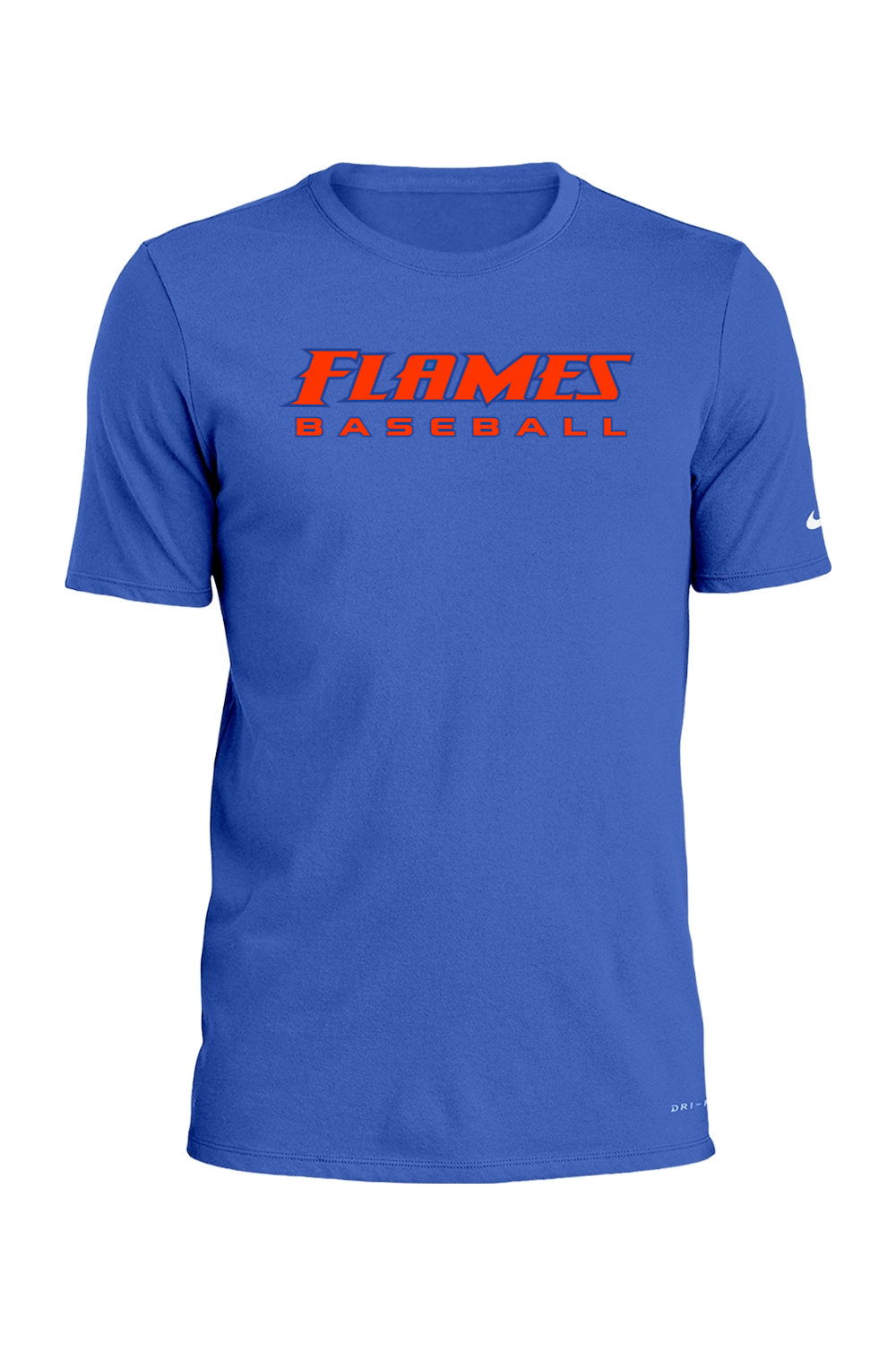 Flames MI Baseball DTF Nike Dri-FIT Cotton/Poly Tee