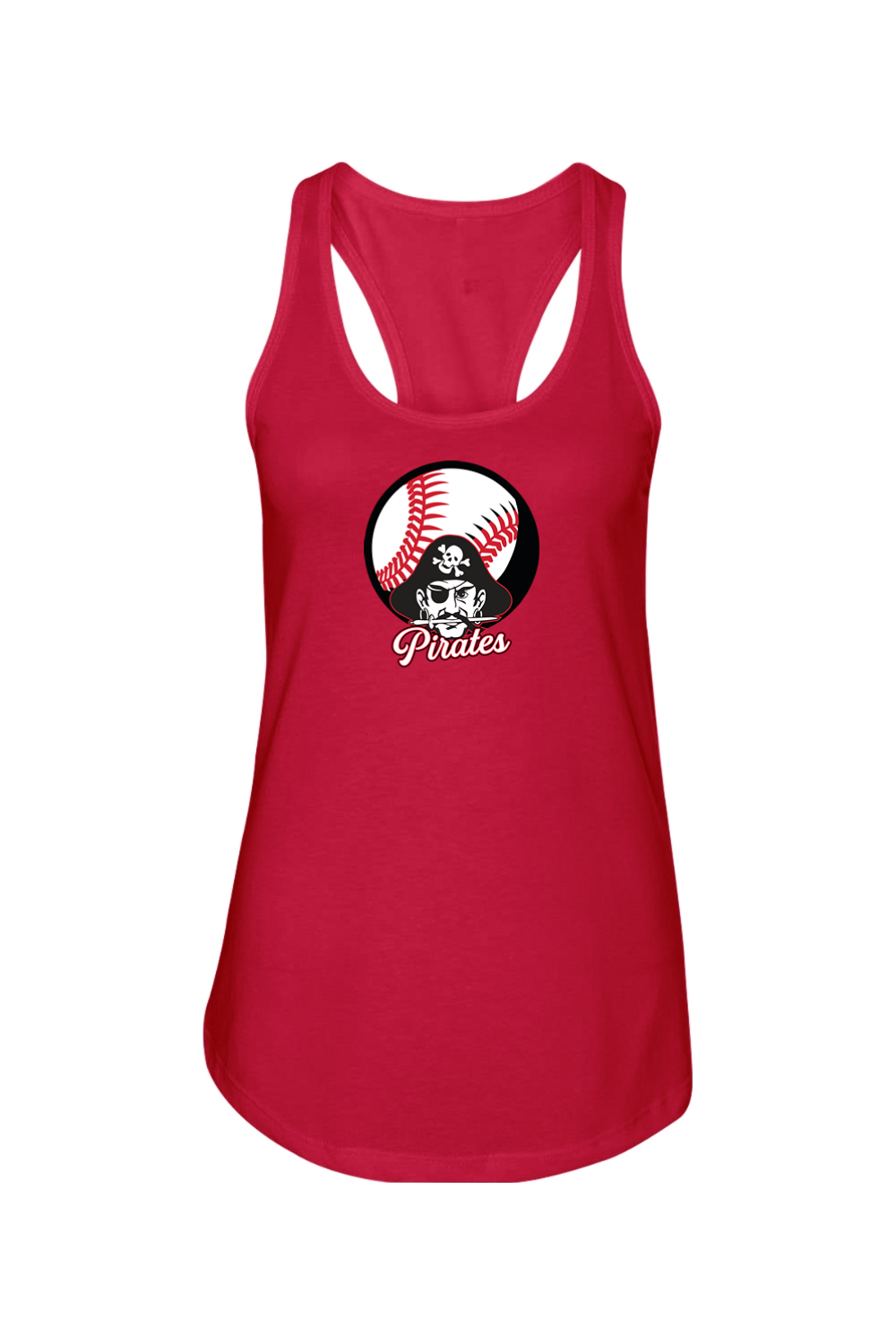 Cardington Pirates Softball DTF Ladies Racerback Tank