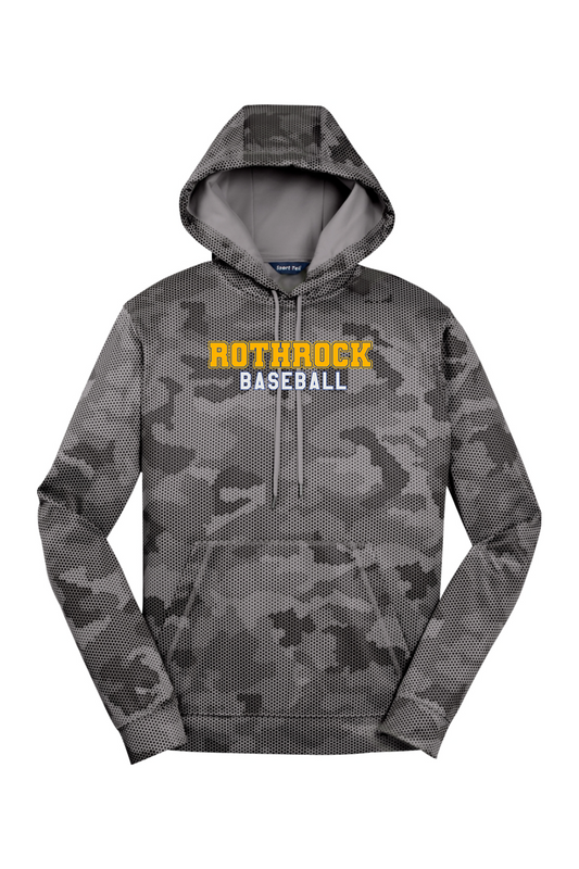 Rothrock Baseball CamoHex Fleece Hooded Pullover