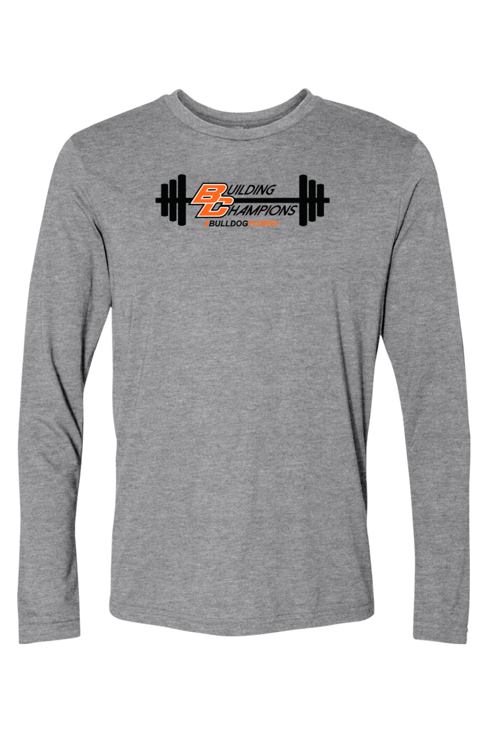 Bulldog Power DTF Triblend Long Sleeve Crew