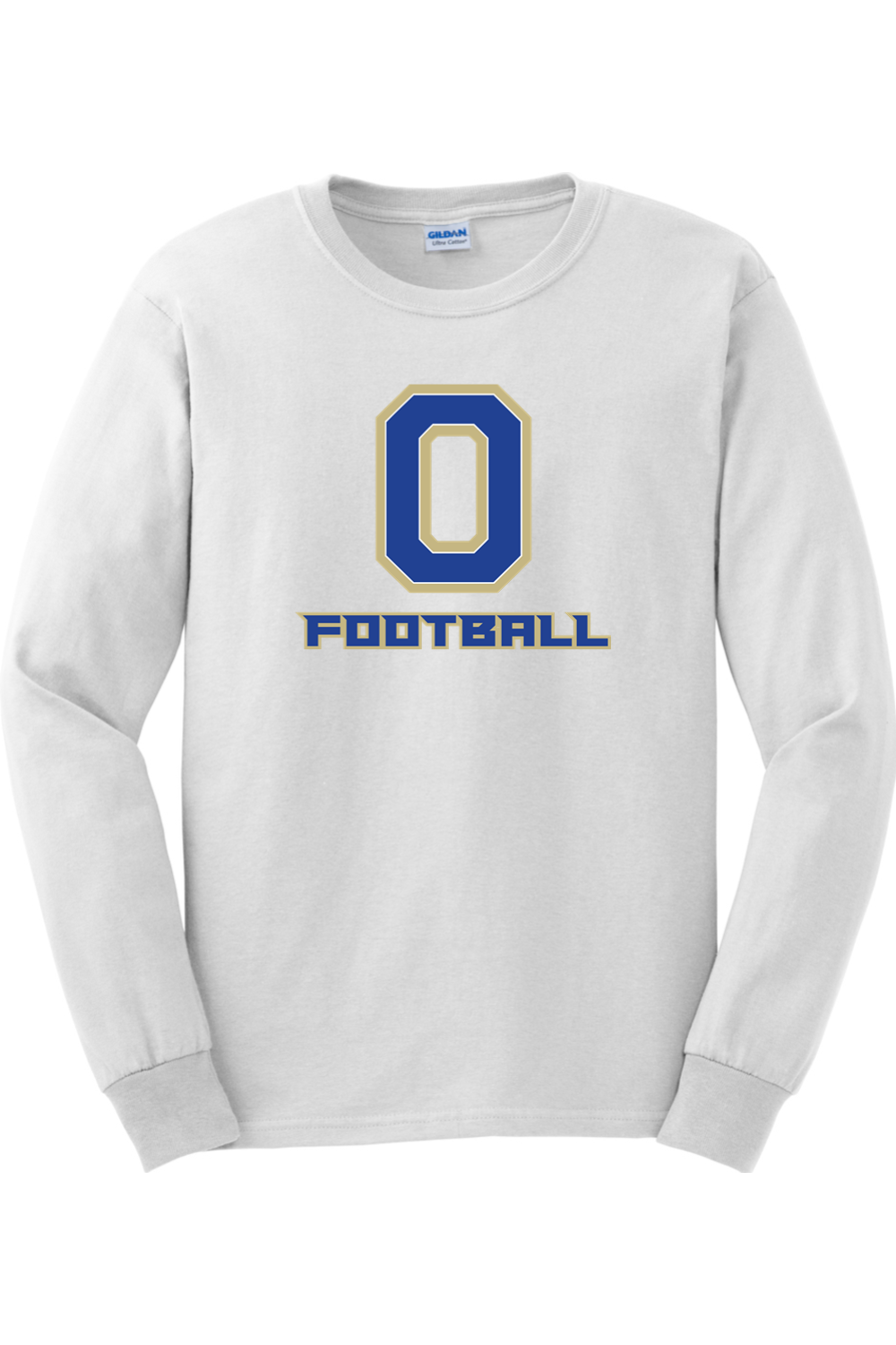 Onekama Portagers Football  Cotton Long Sleeve T-Shirt
