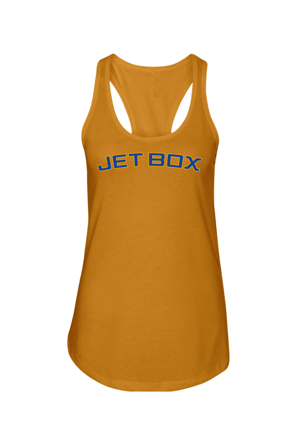 Jet Box Baseball DTF Ladies Racerback Tank