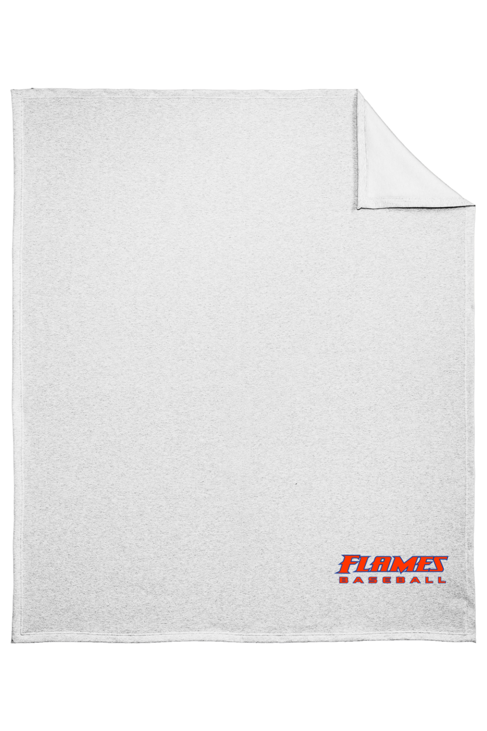 Flames MI Baseball DTF Core Fleece Sweatshirt Blanket