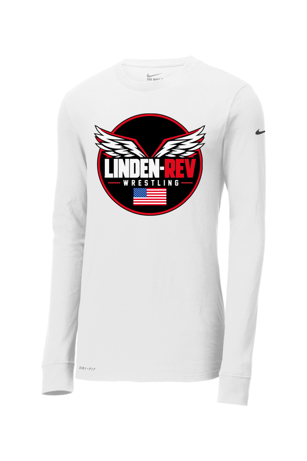 Linden Rev Wrestling DTF Nike Dri-FIT Cotton/Poly Long Sleeve Tee